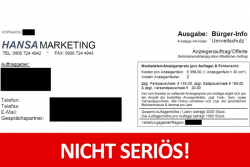 ACHTUNG: Nicht seriös!